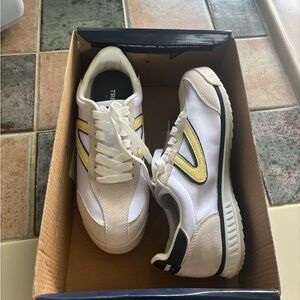 Tretorn Kristine Elite Soft Yellow Navy Sneakers